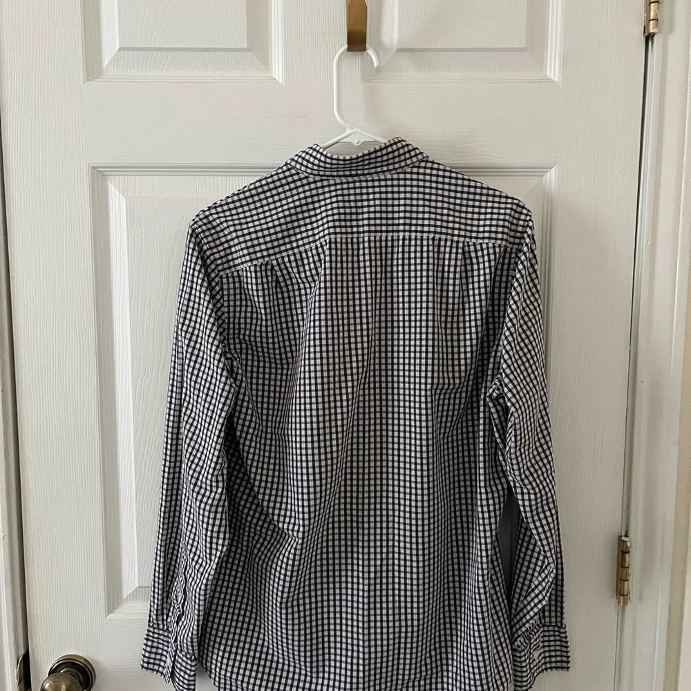 J. Crew Black and White Gingham Shirt